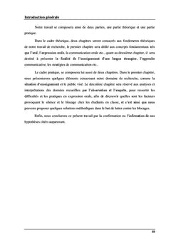 L'expression orale : pratiques et difficultes en classe de FLe