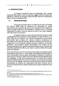 La Justice Penale Internationale Face aux Etats du Continent D'Afrique