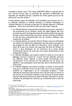La Justice Penale Internationale Face aux Etats du Continent D'Afrique
