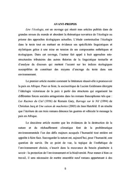 Lire l'écologie