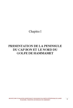 Transition Cap Bon-Golfe de Hammamet