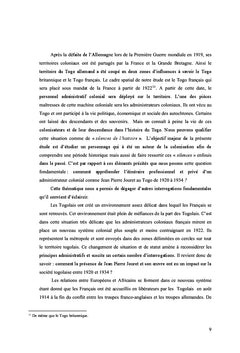 Histoire de Jean Pierre Jouret au Togo: 1920-1934