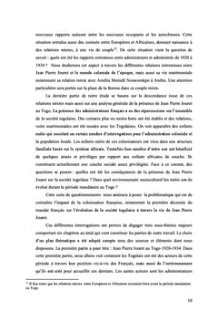Histoire de Jean Pierre Jouret au Togo: 1920-1934