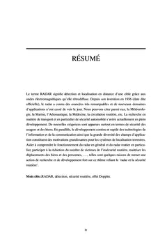 Principes de fonctionnement des radars