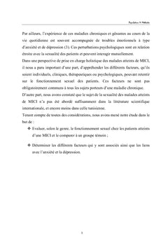 Troubles sexuels et maladies inflammatoires chroniques de l'intestin