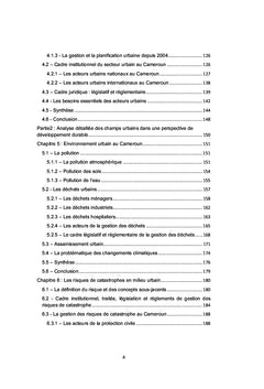 Développement et aménagement urbains au Cameroun