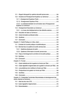 Développement et aménagement urbains au Cameroun
