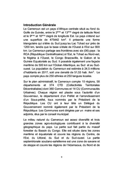 Développement et aménagement urbains au Cameroun