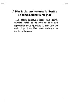 A Dieu la vie, aux hommes la liberté