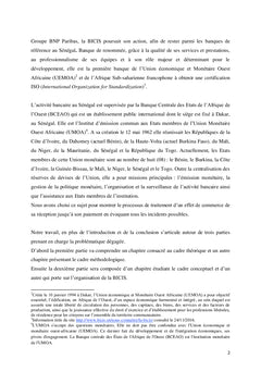 Les opérations bancaires locales: le traitement des effets de commerce
