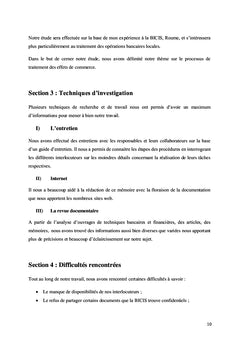 Les opérations bancaires locales: le traitement des effets de commerce