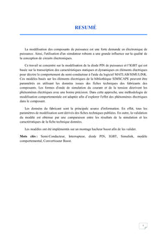 Modélisation des composants discrets à semi conducteur