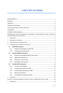 Modélisation des composants discrets à semi conducteur