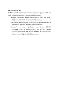 Organisation et Politique de Gestion du Risque de Crédit