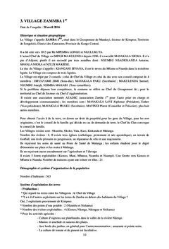 Monographie des villages axe Mpete