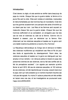Violences sexuelles ou sexospécifiques en RD Congo?