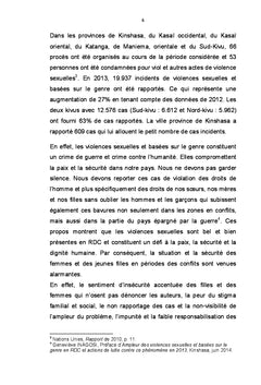 Violences sexuelles ou sexospécifiques en RD Congo?