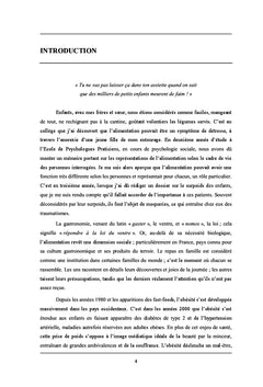 La représentation du repas en famille chez l'enfant obèse