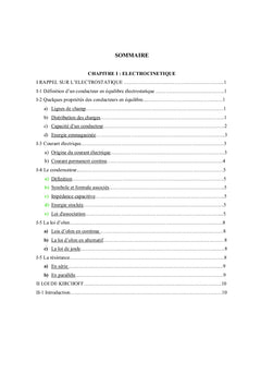 Electricite Generale Cours et Travaux Diriges