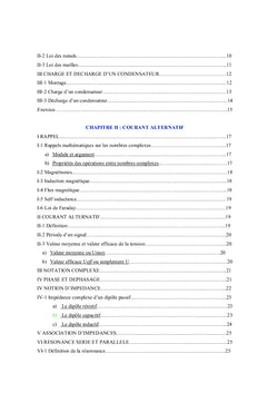 Electricite Generale Cours et Travaux Diriges