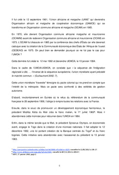 L'union monétaire entre pacte colonial et velléités de gestion