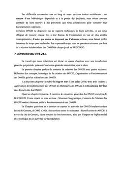 Impact socio-économique des activités