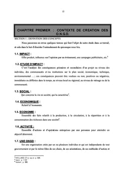 Impact socio-économique des activités