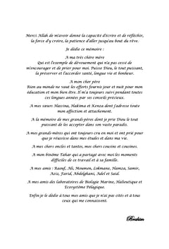 Contribution A L'etude Du Peuplement Algal De La Baie De Bou-Ismail