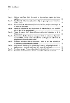 Contribution A L'etude Du Peuplement Algal De La Baie De Bou-Ismail