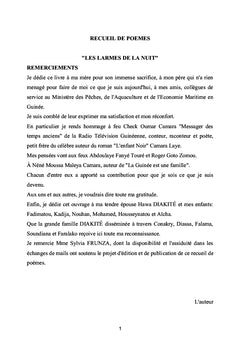 Recueil de Poèmes