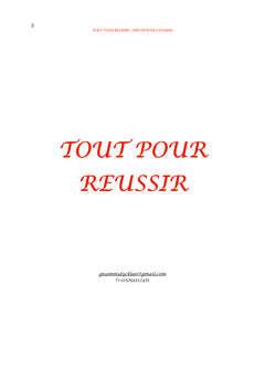 Tout pour réussir