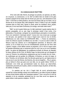 A L'Aube de la Vie