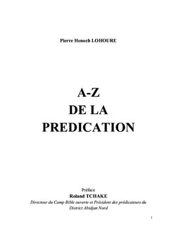 A-Z DE LA PREDICATION