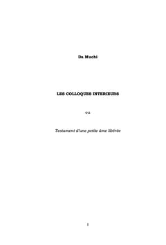 Les Colloques Intérieurs