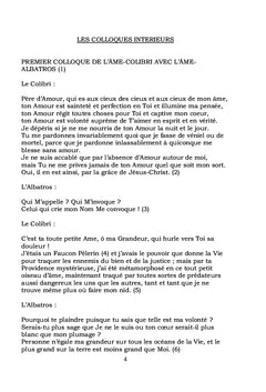 Les Colloques Intérieurs