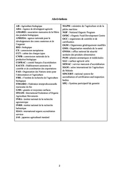 Regards sur l'état actuel de l'Agriculture Biologique au Maroc