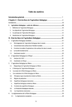 Regards sur l'état actuel de l'Agriculture Biologique au Maroc