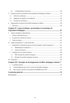 Regards sur l'état actuel de l'Agriculture Biologique au Maroc