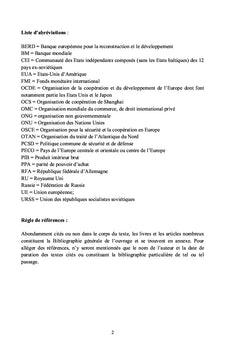 Trop de russophobie et de philo-américanisme en Europe !