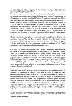 Trop de russophobie et de philo-américanisme en Europe !