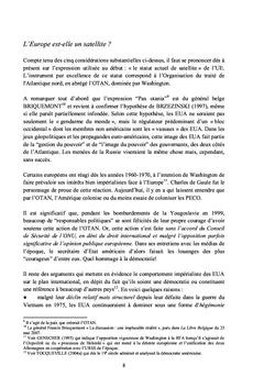 Trop de russophobie et de philo-américanisme en Europe !