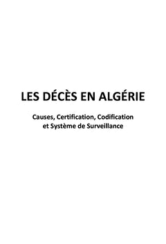 LES DÉCÈS EN ALGÉRIE