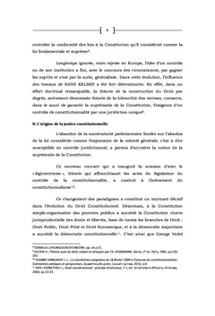 Genese, evolution et problemes de la justice constitutionnelle en RDC