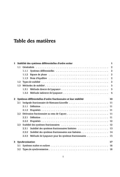 Systèmes Dynamiques avec des Dérivés Entiers et Fractionnaires