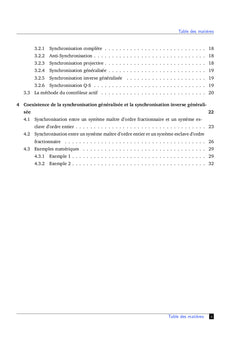 Systèmes Dynamiques avec des Dérivés Entiers et Fractionnaires