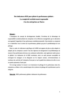 Des indicateurs RSE pour piloter la performance globale