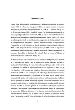 La gestion intégrée par résultats