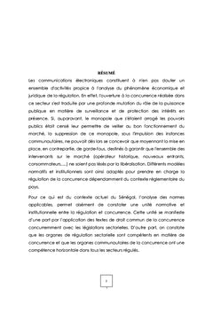 Régulation et concurrence : le cas des communications électroniques