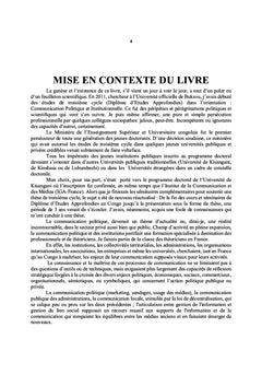 Communication politique et construction de l'image politique au Congo