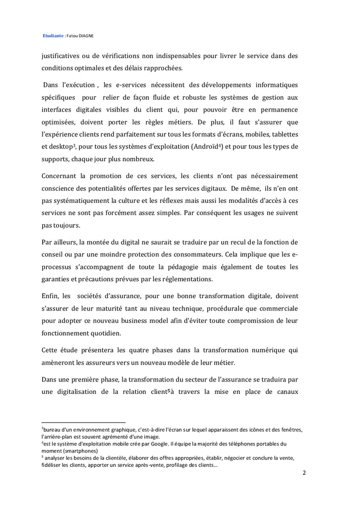 La digitalisation des sociétés d'assurance dans la zone CIMA